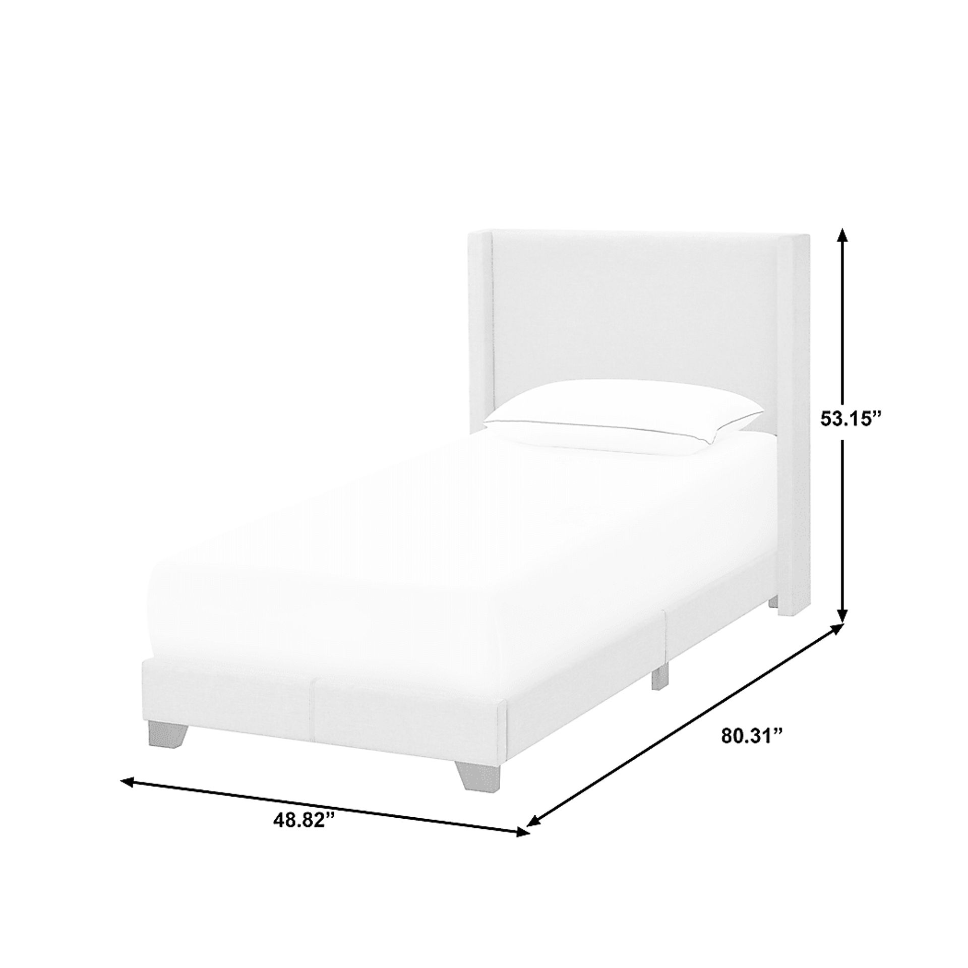 Fionelle Light Gray Twin Bed - Image 9