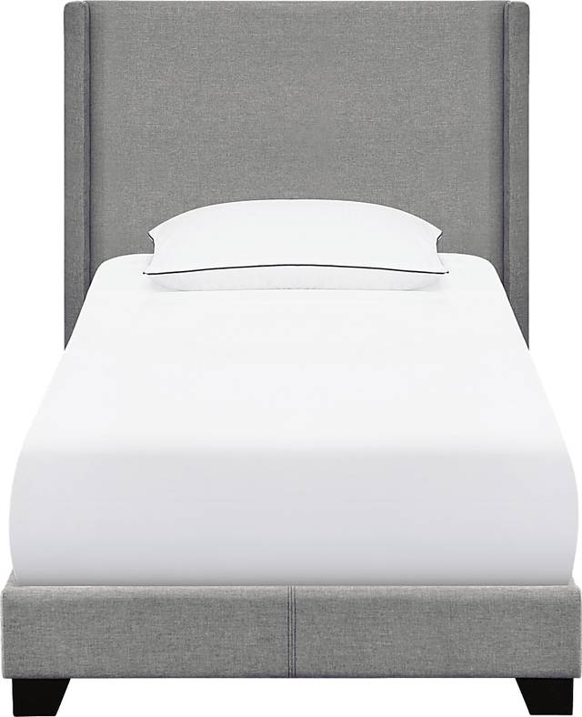 Fionelle Light Gray Twin Bed - Thumbnail - Image 1