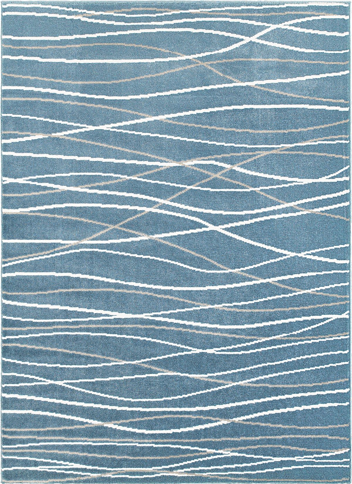 Fioraleah Blue Rug | Rooms to Go