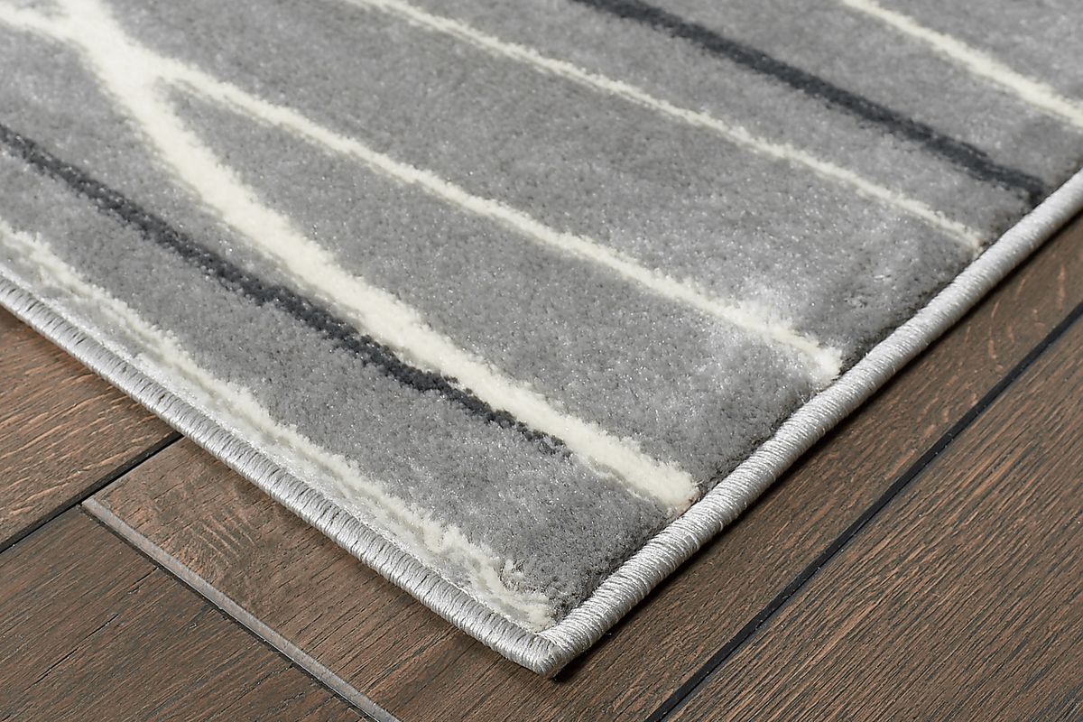 Fioraleah Gray Rug | Rooms to Go