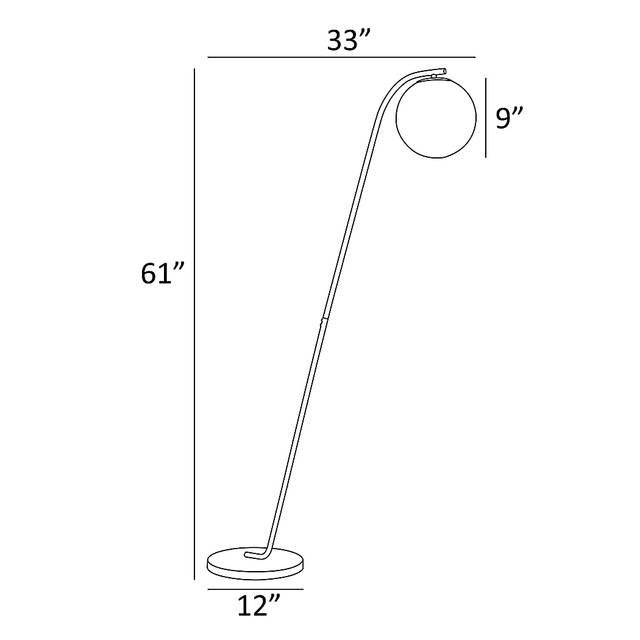 Fiore Point Gold Floor Lamp - Thumbnail - Image 4