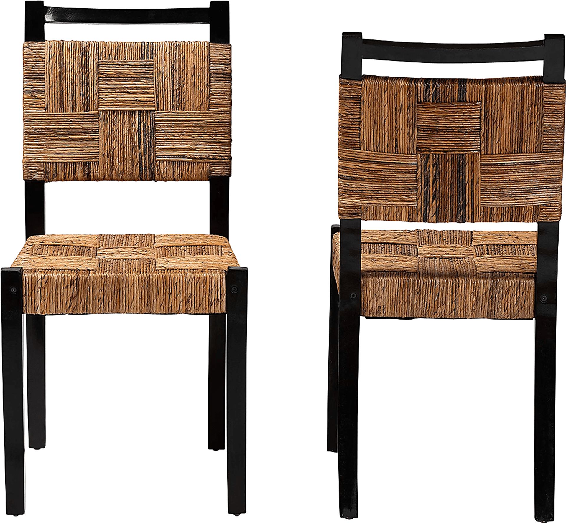 Firecasty Brown and Black Dining Chair, Set of 2 - Image 5