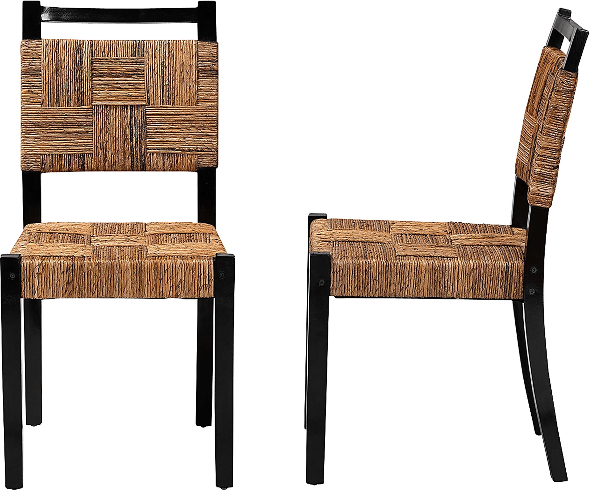 Firecasty Brown and Black Dining Chair, Set of 2 - Image 6