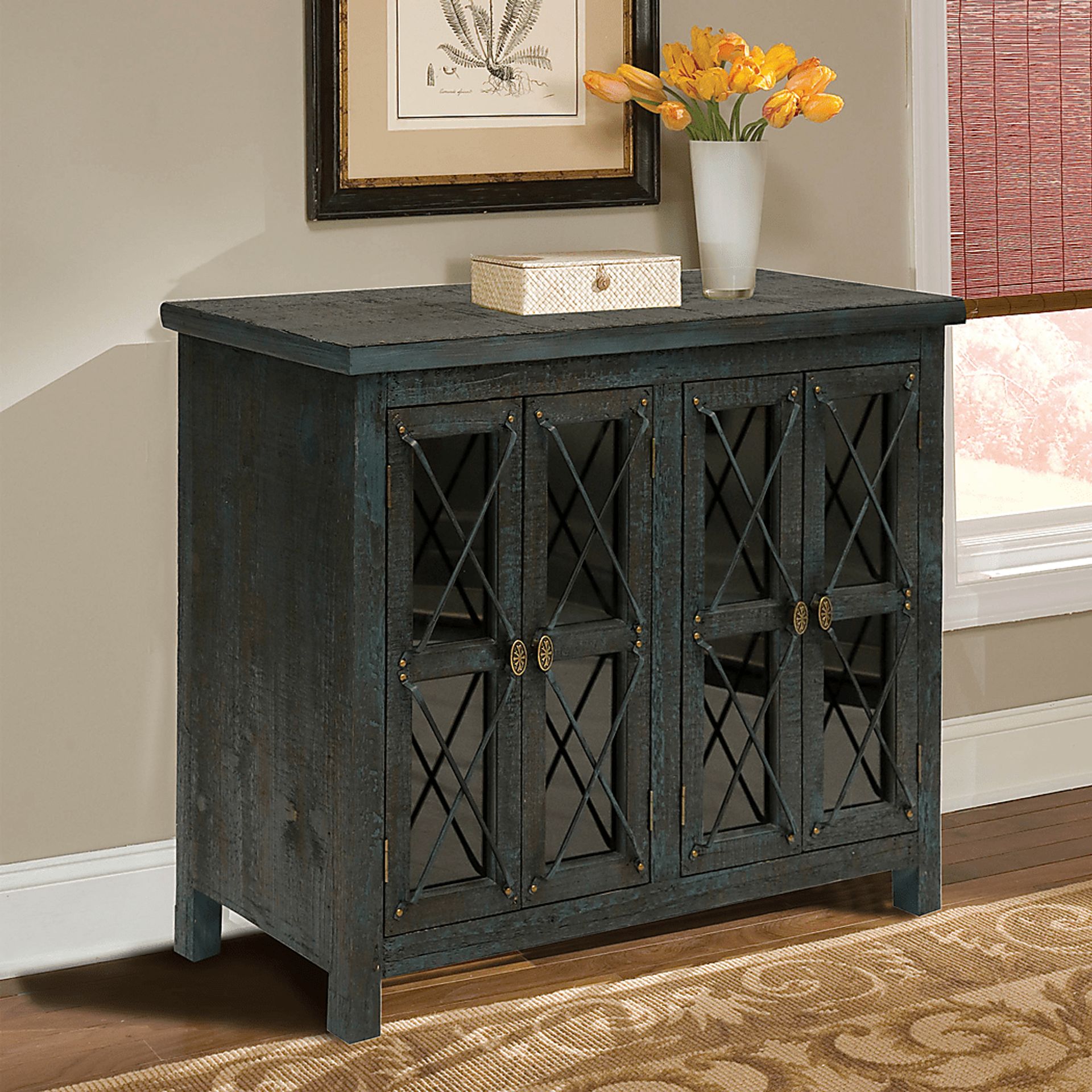 Firelane Blue Accent Cabinet - Image 3