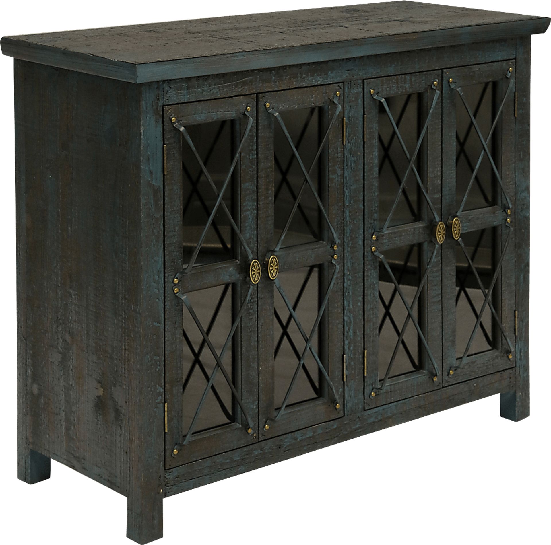 Firelane Blue Accent Cabinet - Image 1