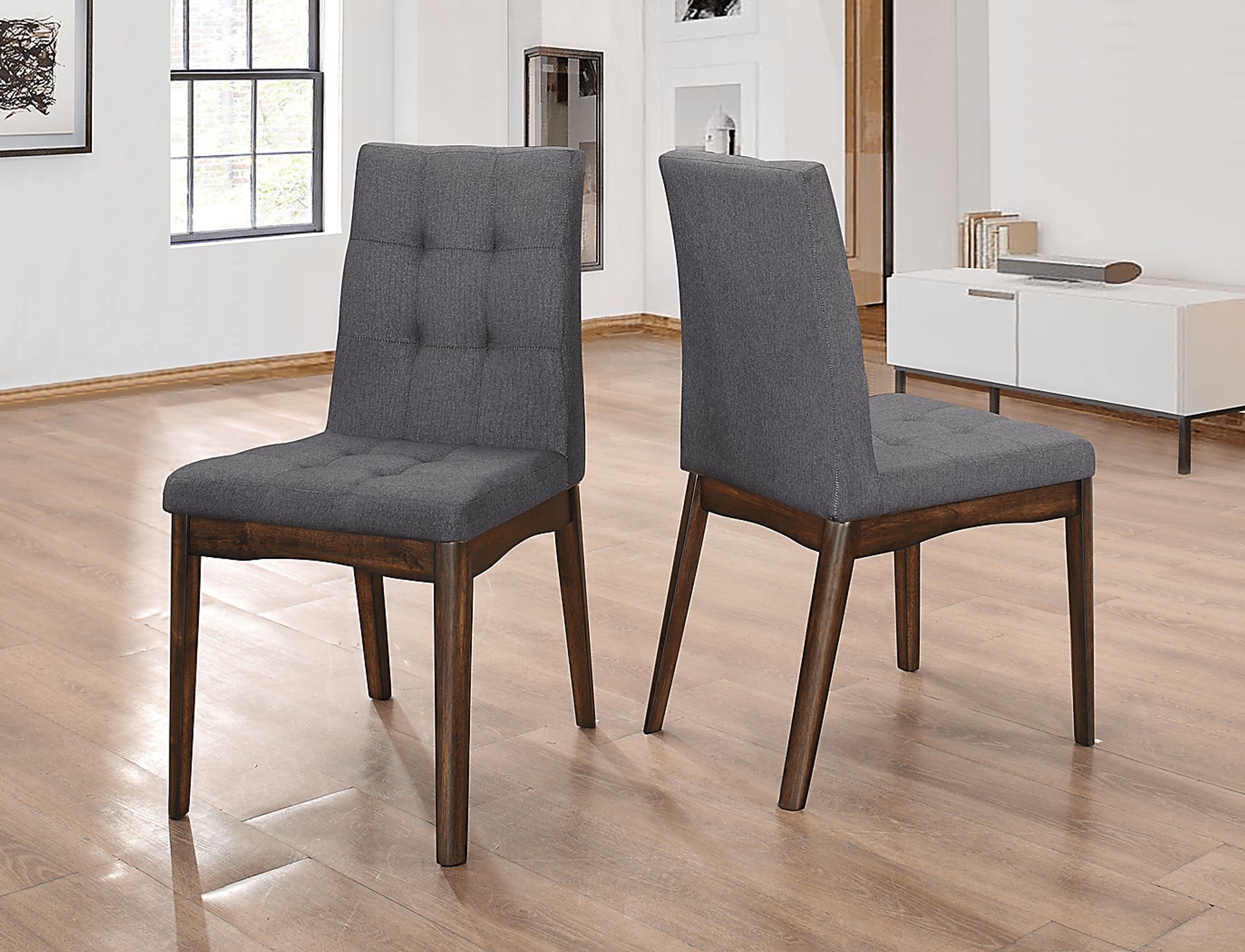 Firethorne Charcoal Set of 2 Side Chairs - Image 3