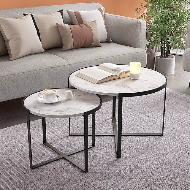 Fireweed White Cocktail Table, Set of 2 - Thumbnail - Image 12