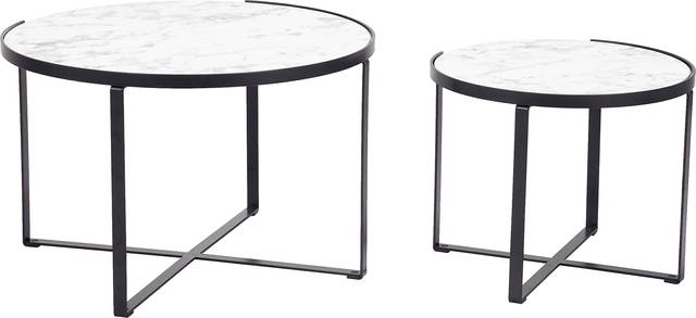 Fireweed White Cocktail Table, Set of 2 - Thumbnail - Image 4