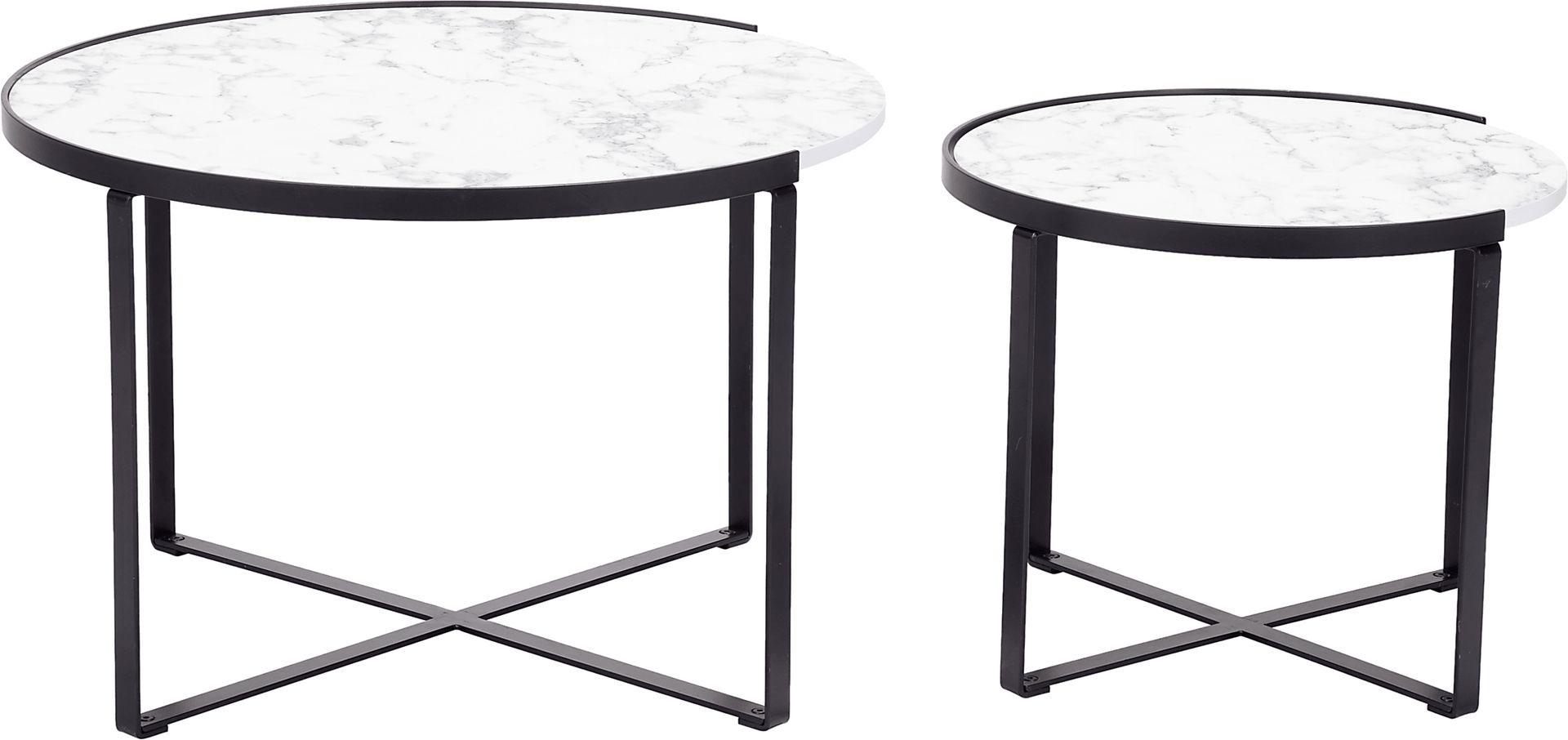 Fireweed White Cocktail Table, Set of 2 - Image 7