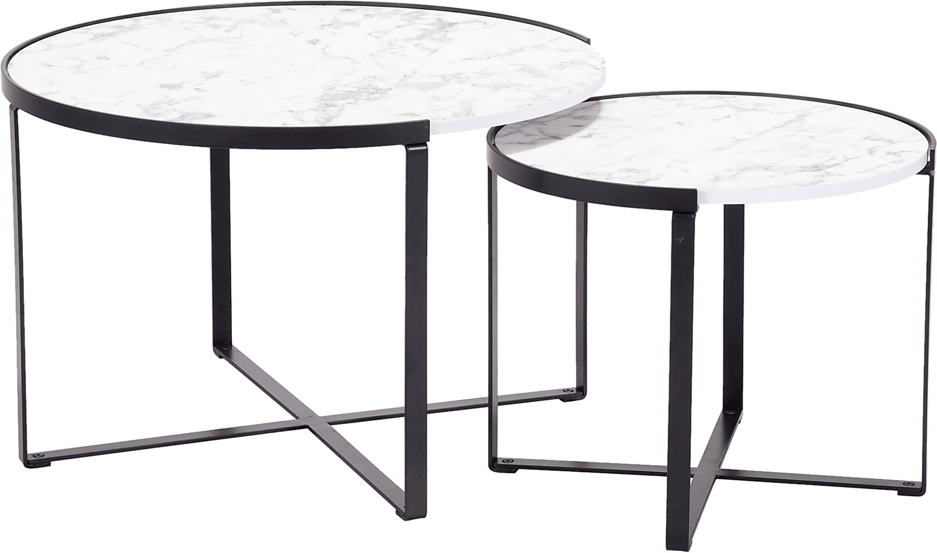 Fireweed White Cocktail Table, Set of 2 - Image 1