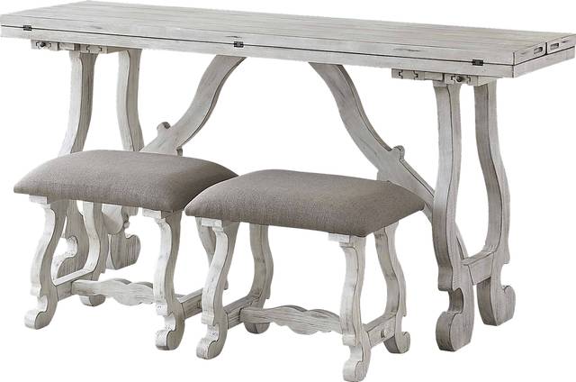Firmona White Accent Stools, Set of 2 - Thumbnail - Image 4