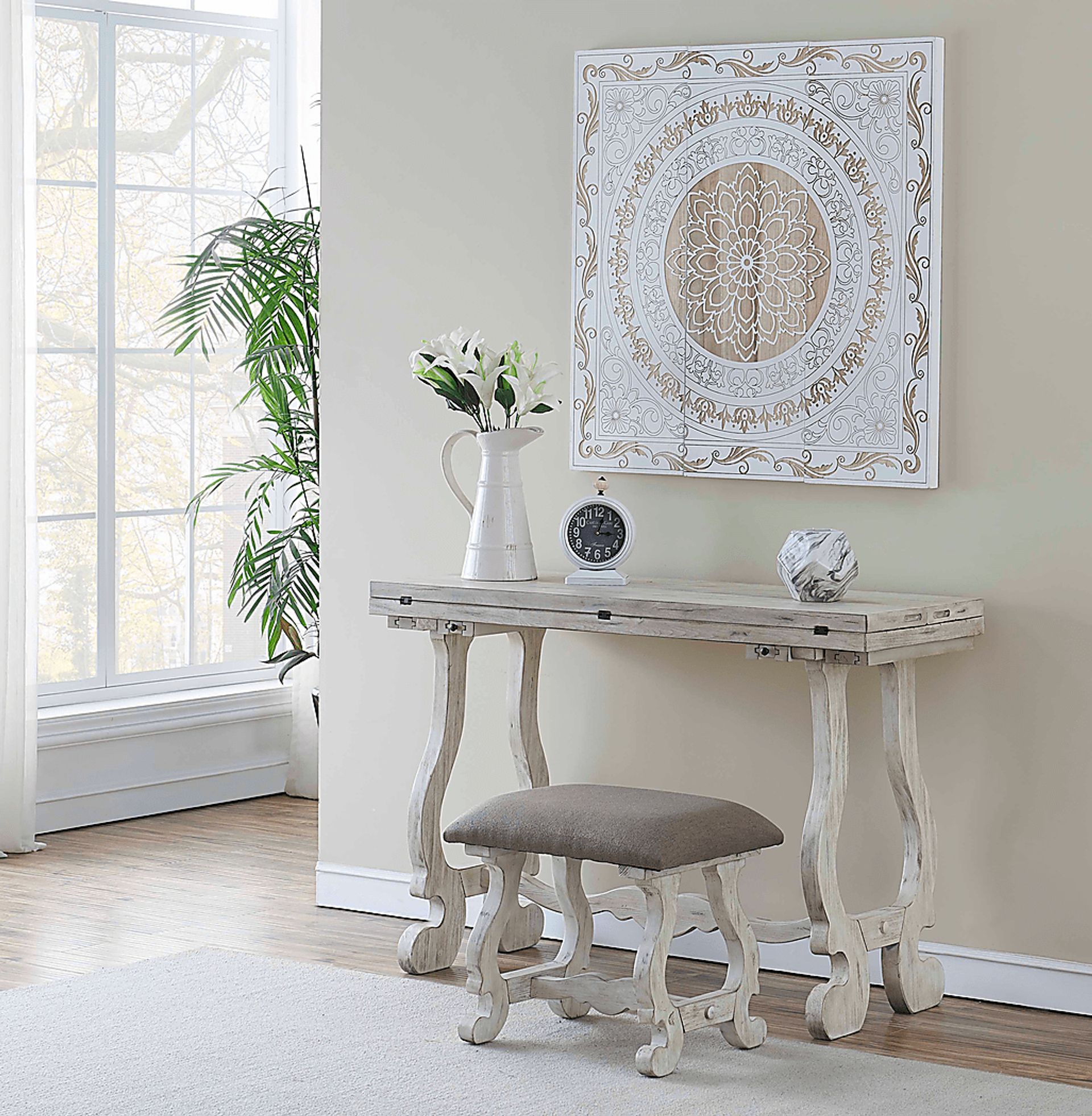 Firmona White Accent Stools, Set of 2 - Image 5