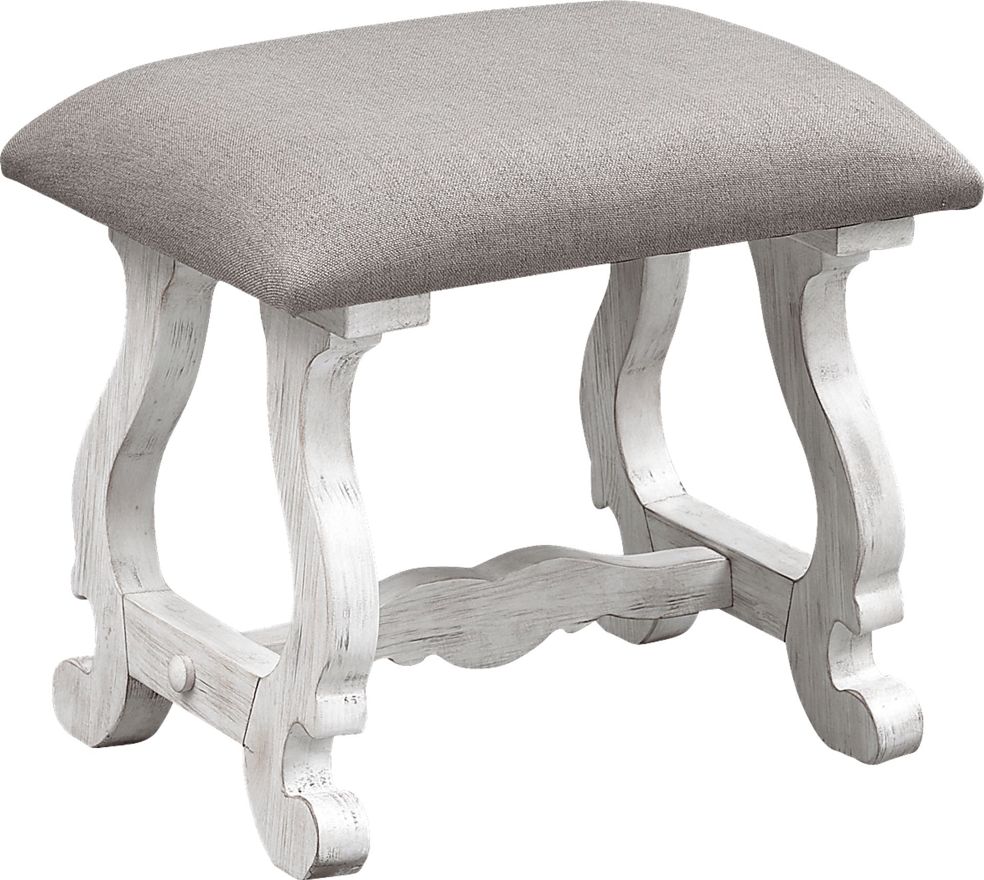 Firmona White Accent Stools, Set of 2 - Image 1