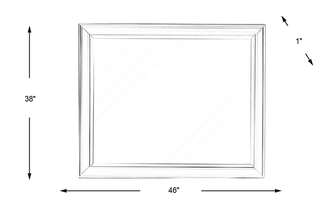 First Avenue Charcoal Mirror