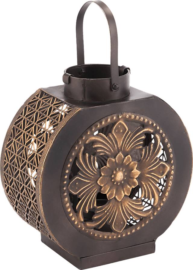 Firth Black and Gold Small Outdoor Lantern - Thumbnail - Image 1