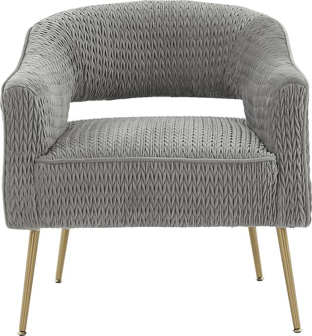 Fisalia Gray Accent Chair - Thumbnail - Image 3