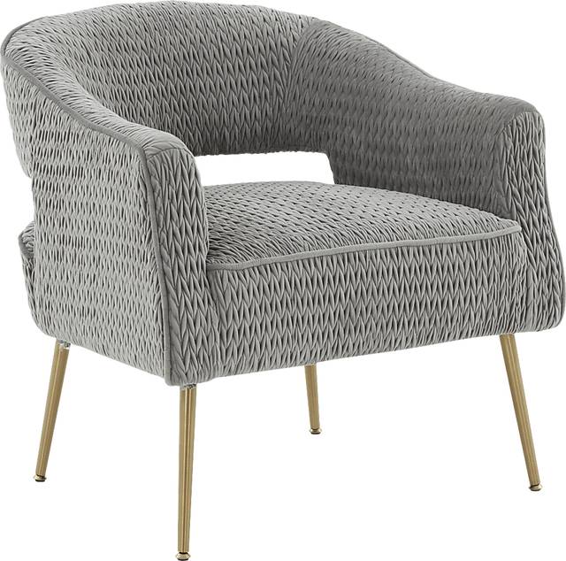 Fisalia Gray Accent Chair - Thumbnail - Image 1