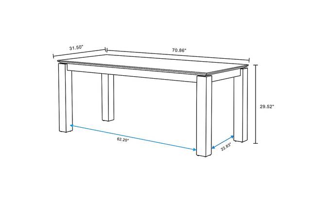 Fischbeck Natural and Blue 7 Pc Dining Table Set - Thumbnail - Image 4