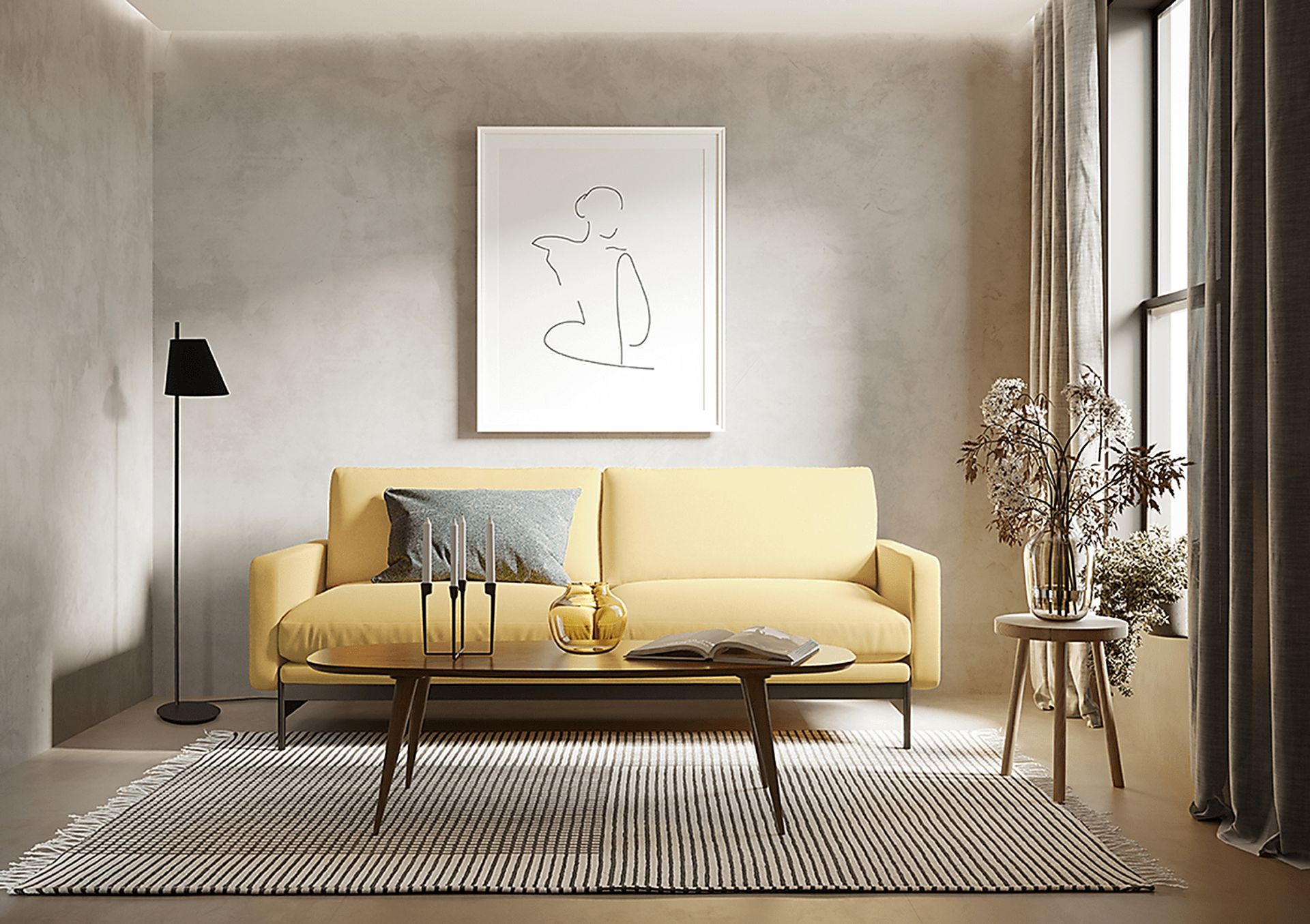 Fischer Drive Black Floor Lamp - Image 2