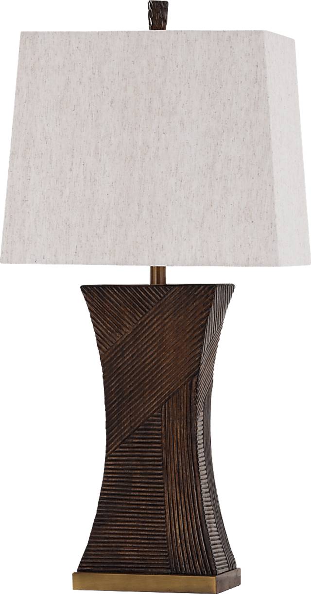Fiske Circle Brown Lamp - Thumbnail - Image 1
