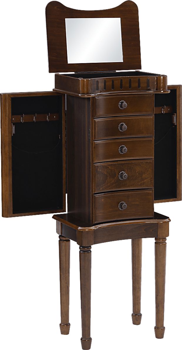 Fitchway Brown Jewelry Armoire