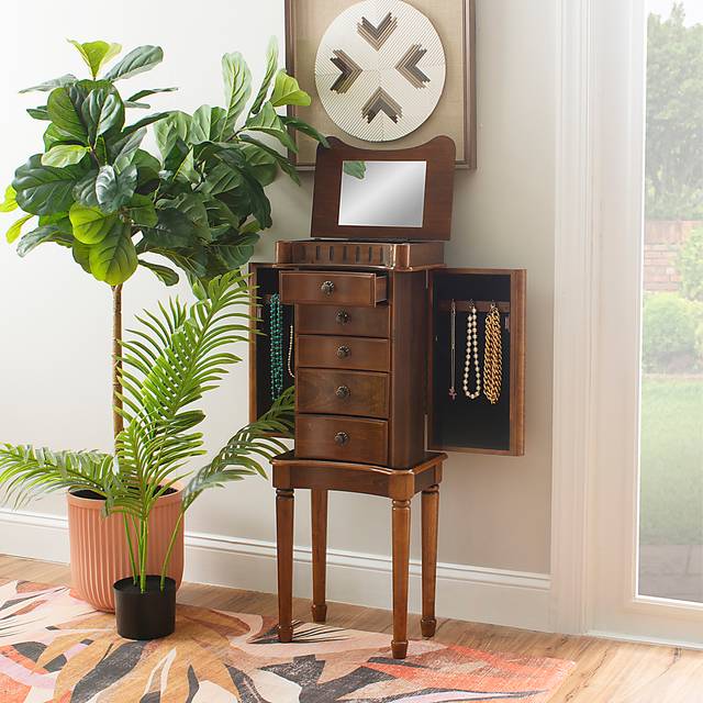 Fitchway Brown Jewelry Armoire - Thumbnail - Image 3