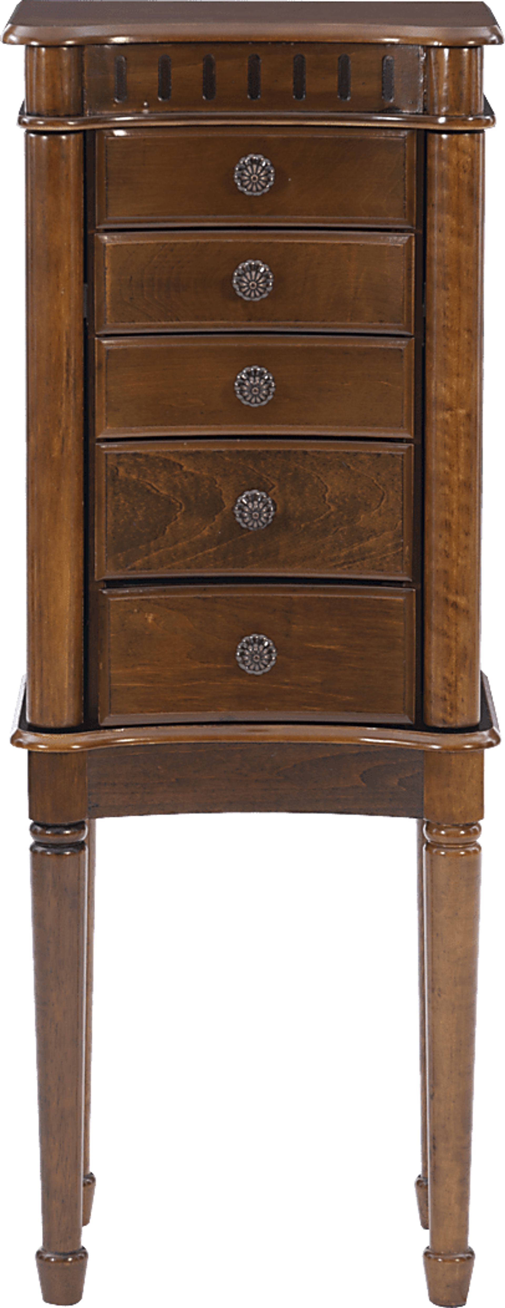 Fitchway Brown Jewelry Armoire - Image 7