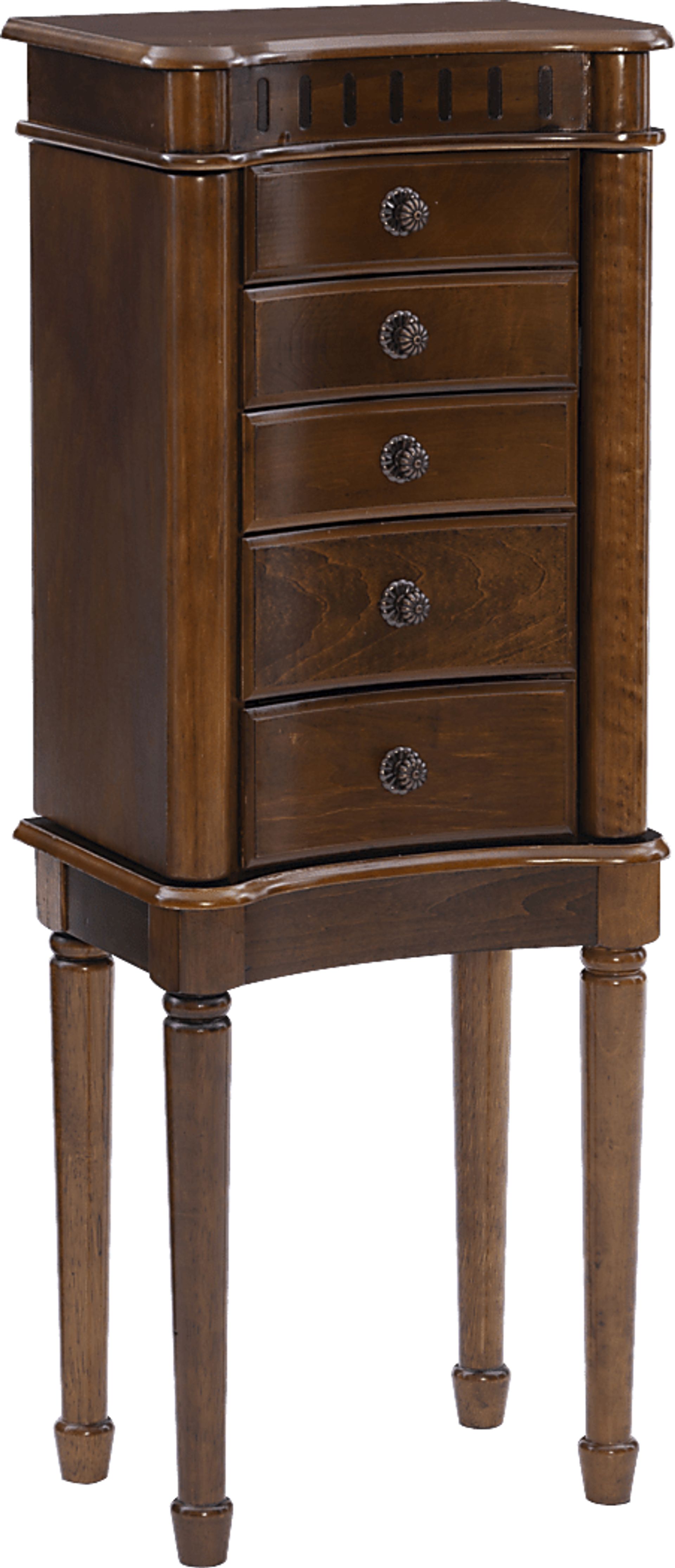 Fitchway Brown Jewelry Armoire - Image 1