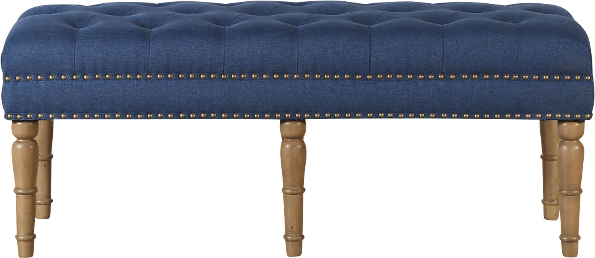 Fittonia Blue Upholstered Bench - Image 4