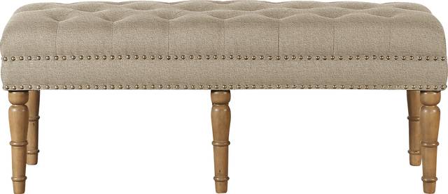 Fittonia Brown Upholstered Bench - Thumbnail - Image 3