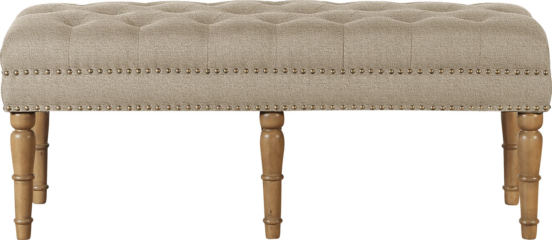 Fittonia Brown Upholstered Bench - Image 3
