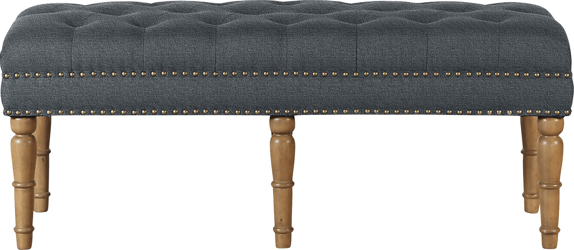 Fittonia Gray Upholstered Bench - Image 3