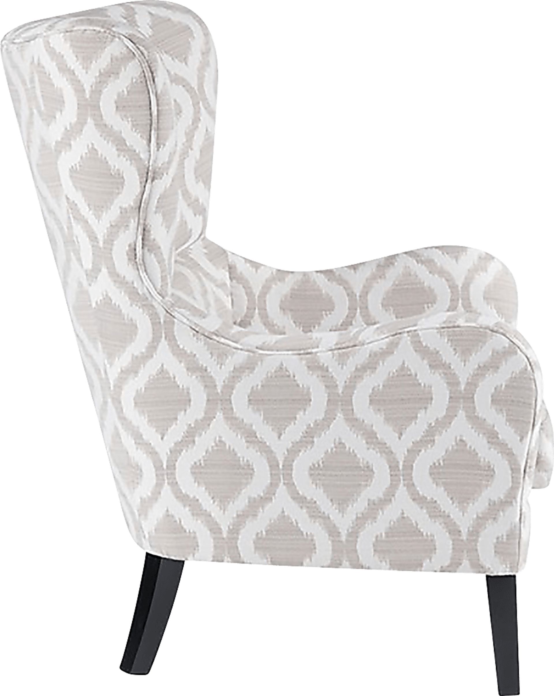 Fitzhenery White Accent Chair - Image 5
