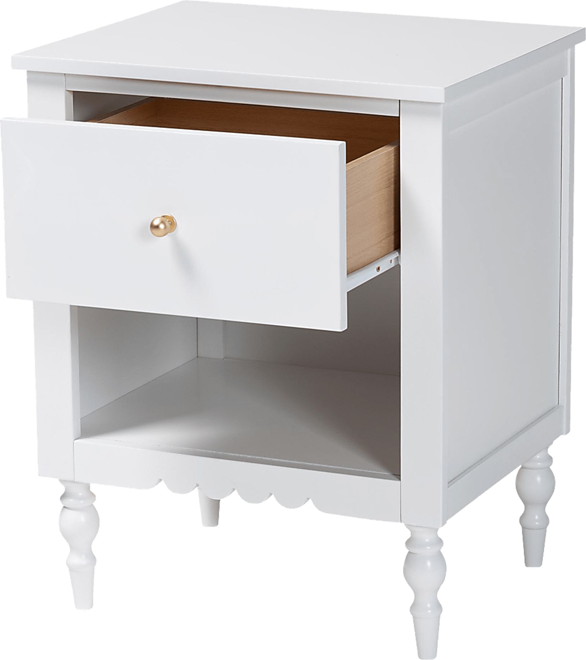 Fivelakes White Nightstand - Image 5