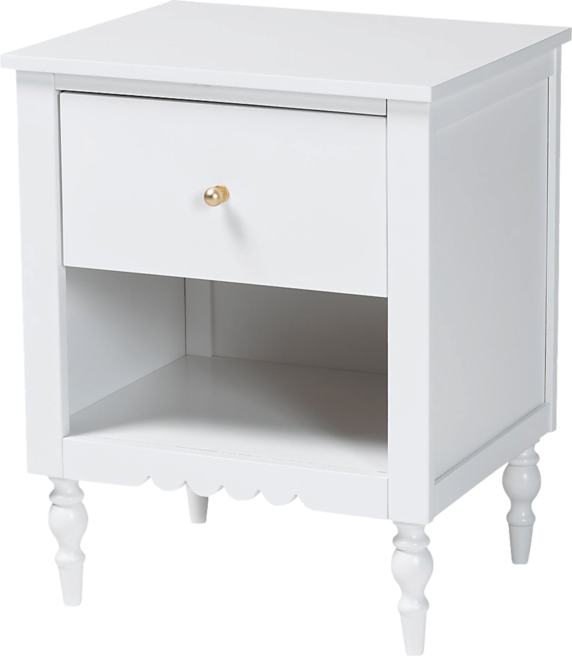 Fivelakes White Nightstand - Image 1