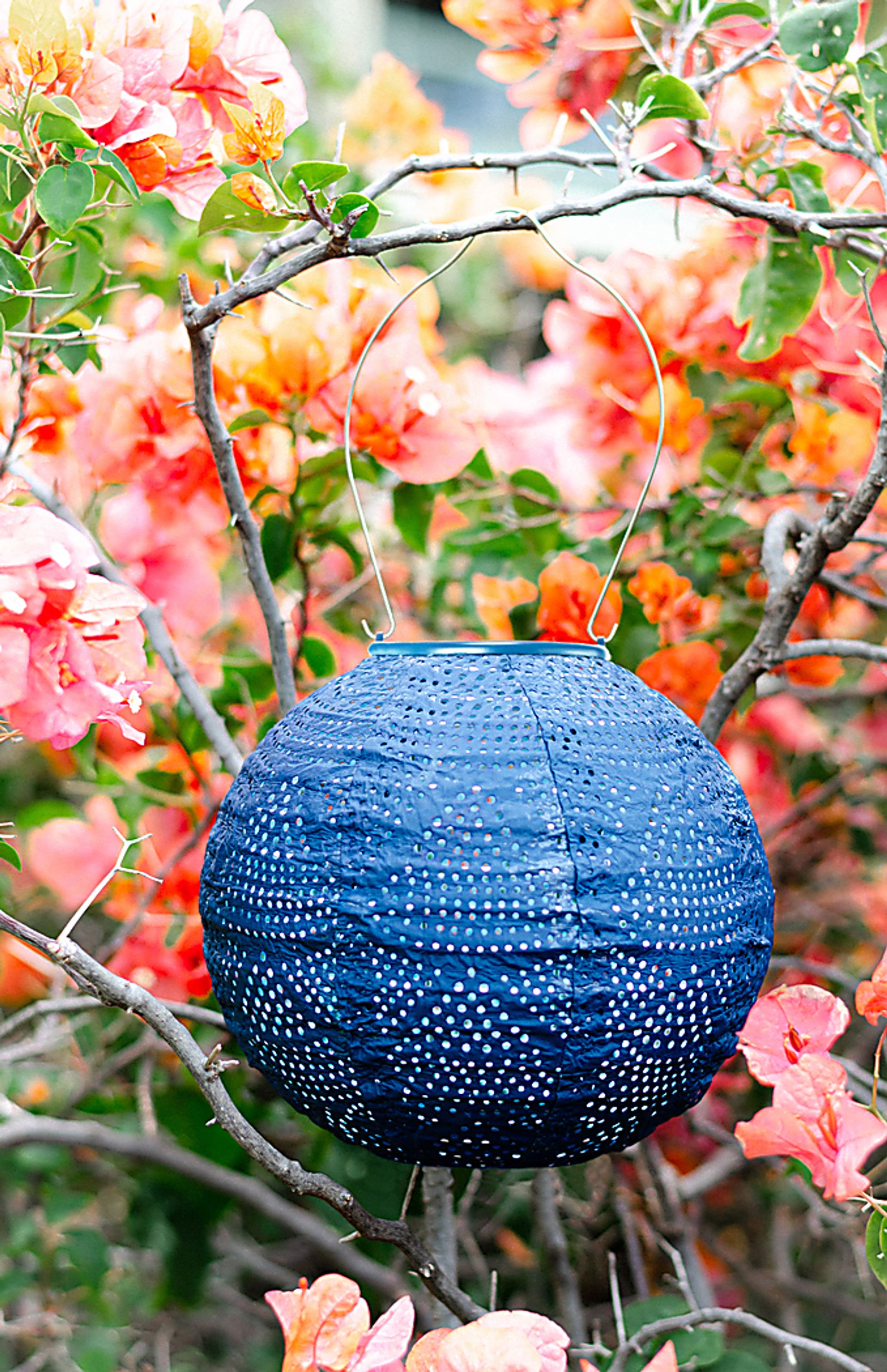 Fiyga Edge Outdoor Blue Solar Lantern - Image 4