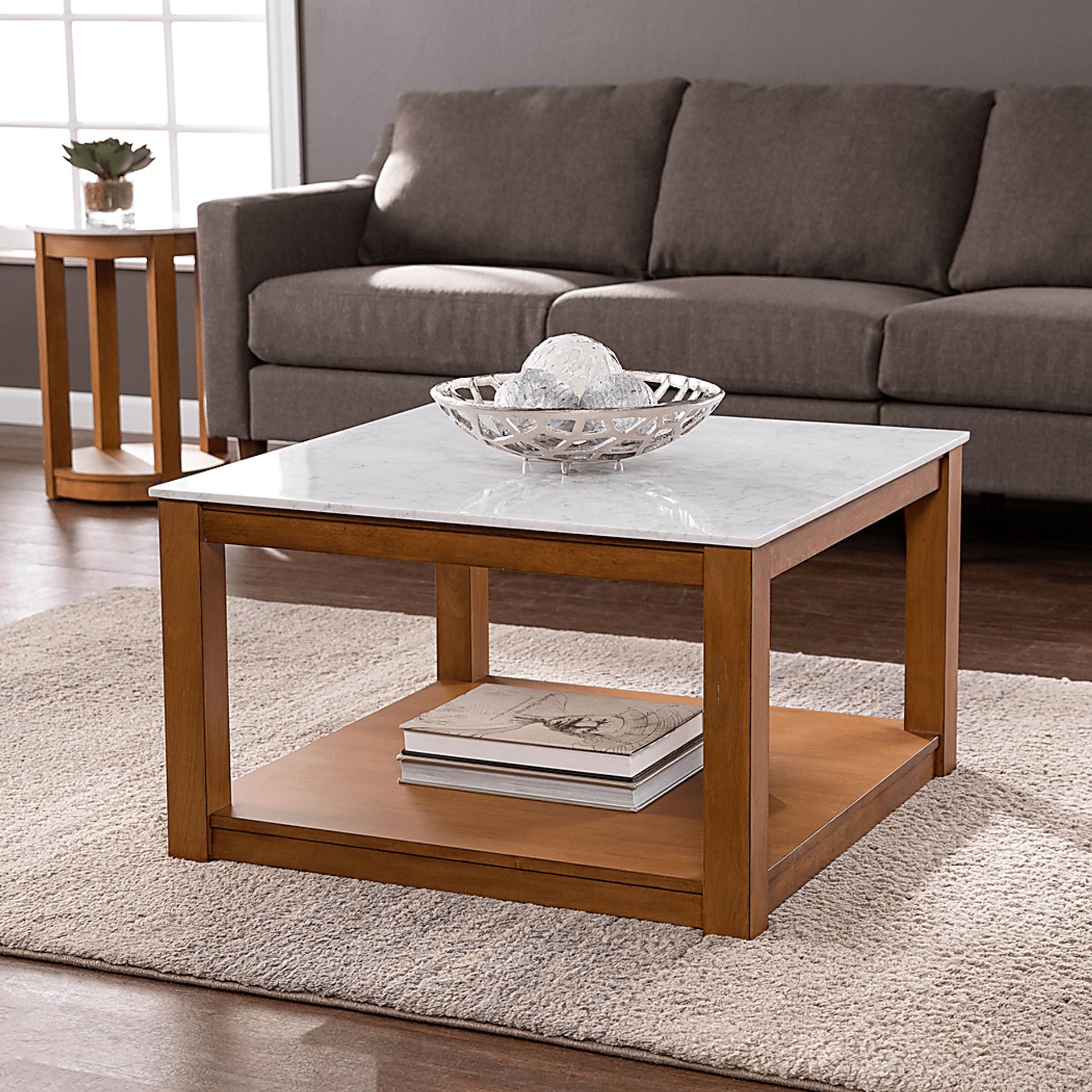 Flamevine White Cocktail Table - Image 4