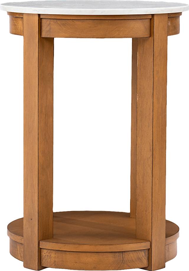 Flamevine White End Table - Thumbnail - Image 2