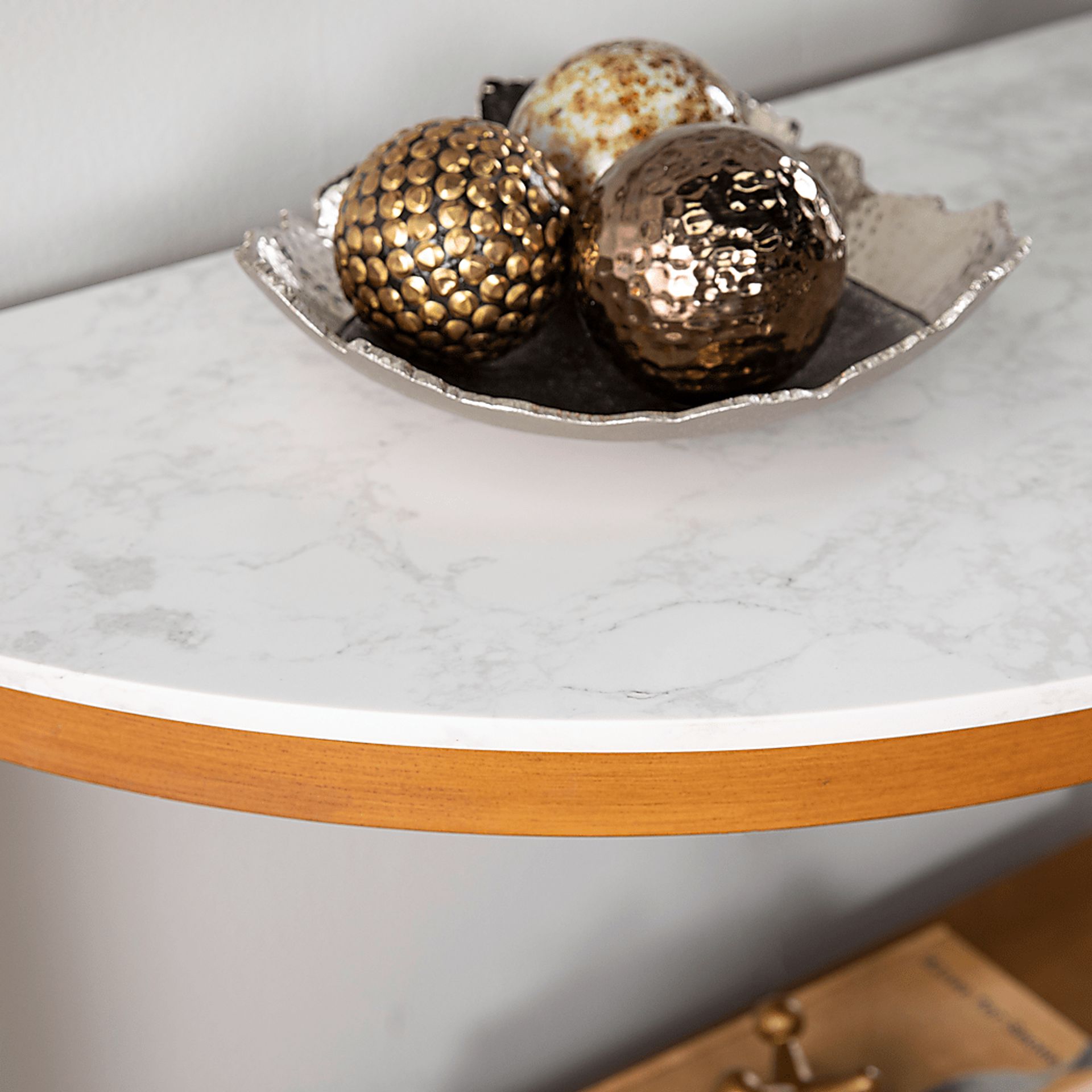 Flamevine White Sofa Table - Image 5
