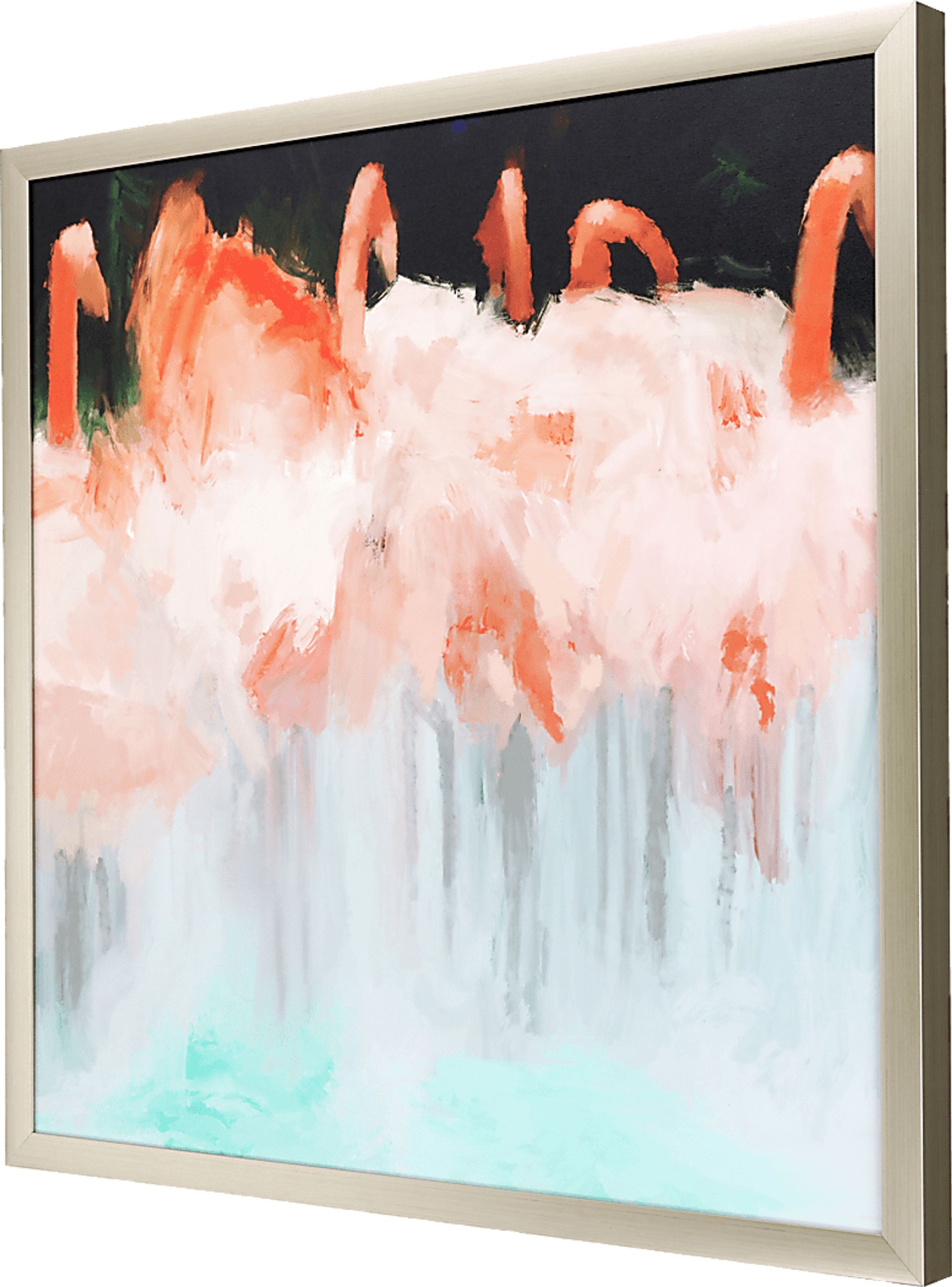 Flamingo Orange Framed Artwork - Image 3