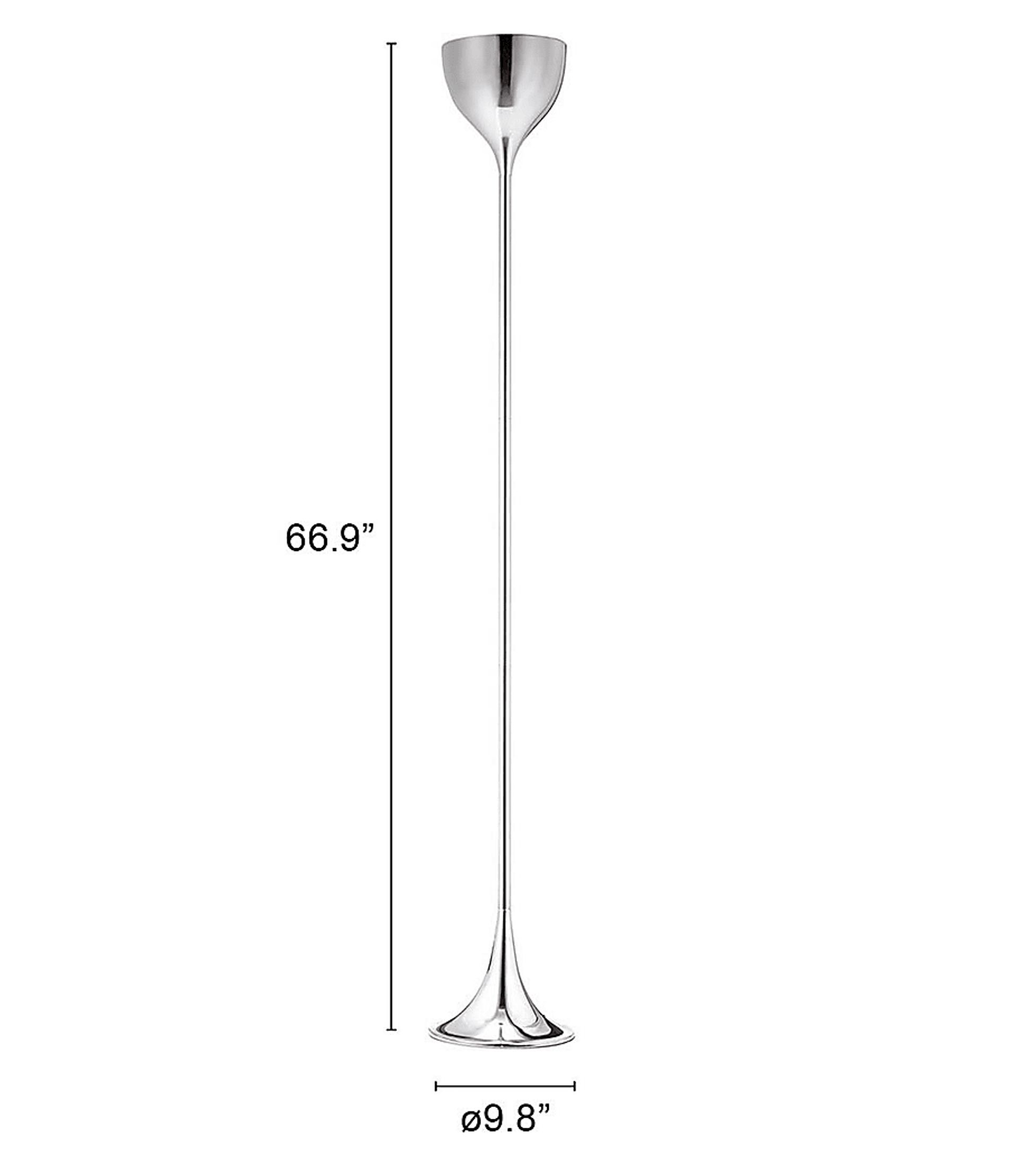 Flamingo Wave Chrome Floor Lamp - Image 3