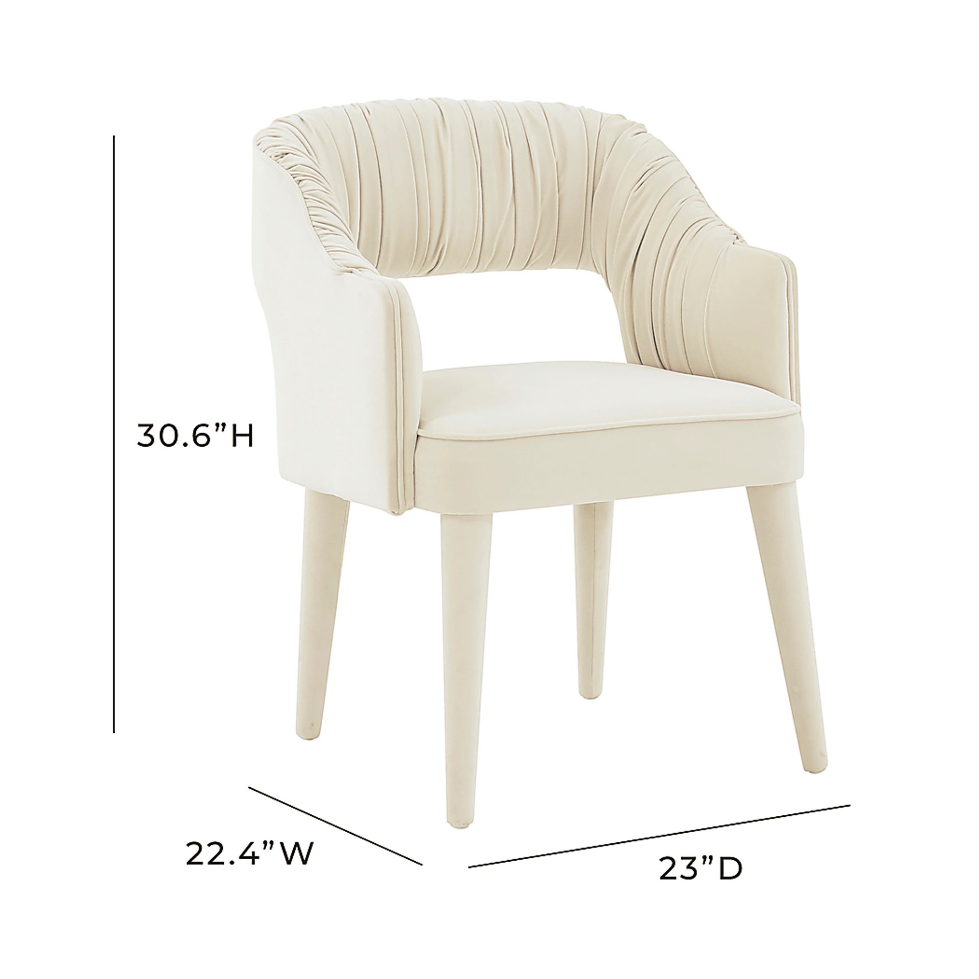 Flanary Cream Arm Chair - Image 6
