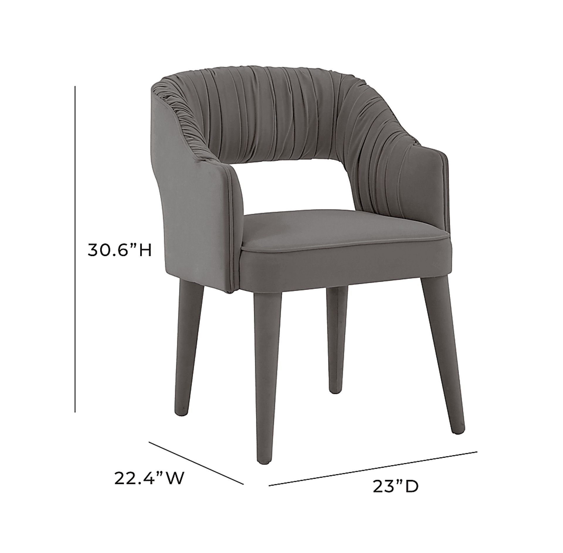 Flanary Gray Arm Chair - Image 6