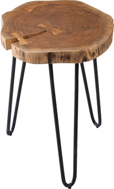 Flangas Brown End Table