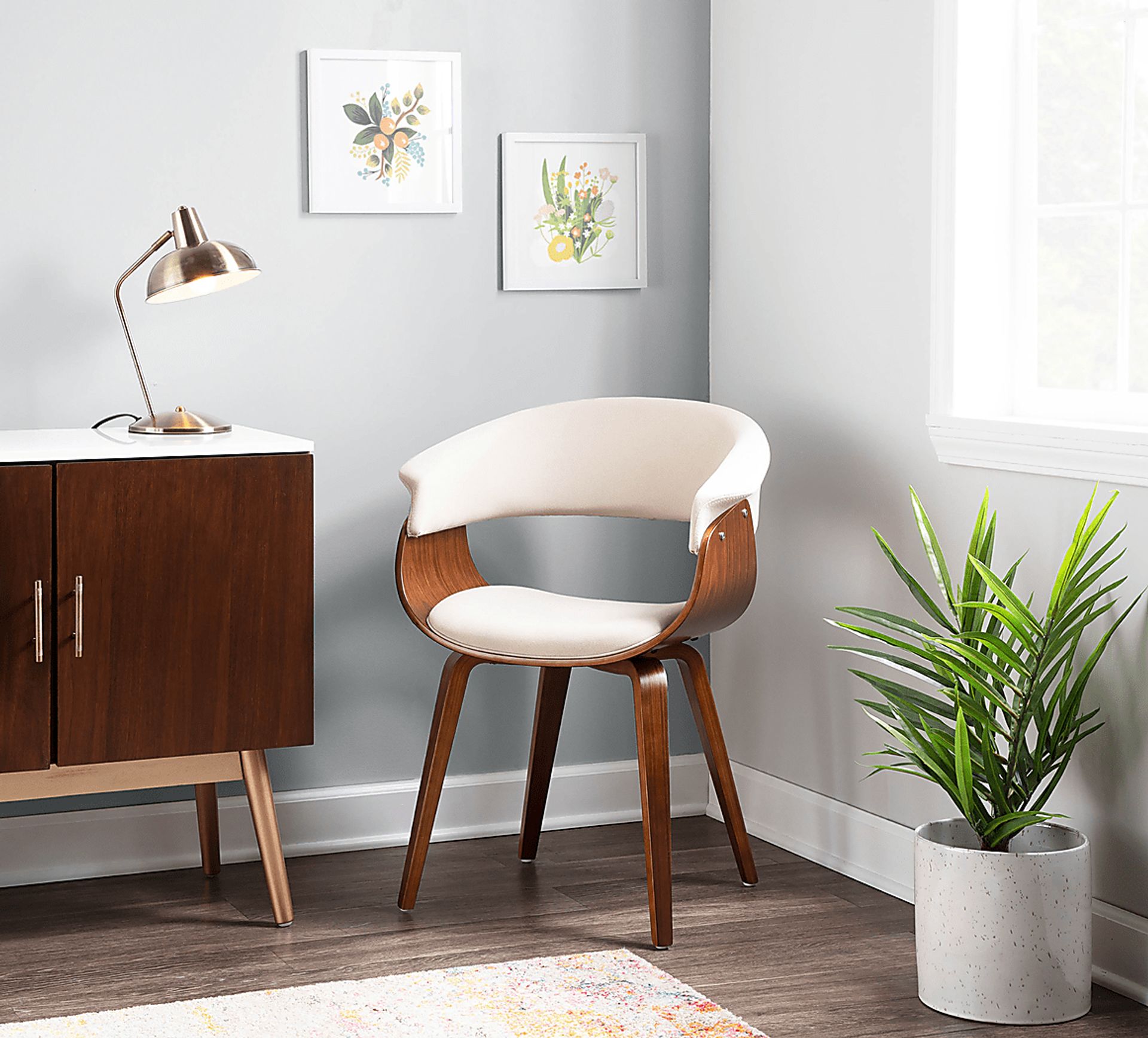 Flannders Cream Dining Chair, Set of 2 - Image 2