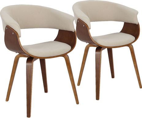 Flannders Cream Dining Chair, Set of 2