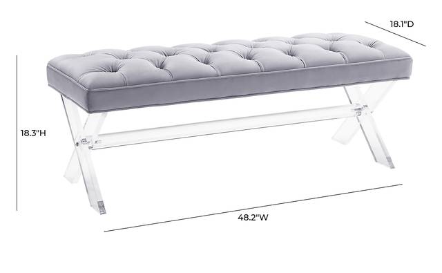Flarita Gray Bench - Thumbnail - Image 6