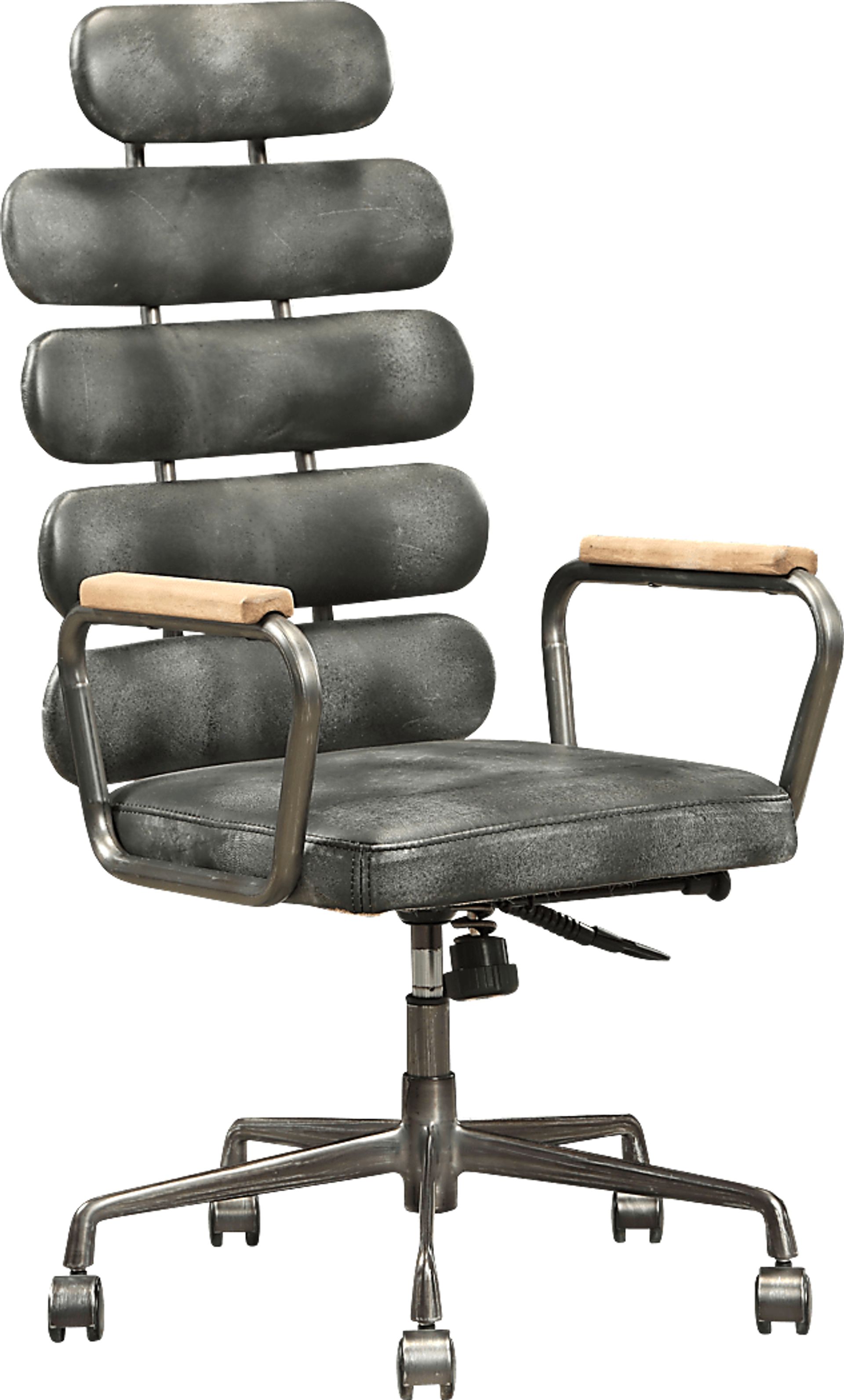 Flatburn Black Swivel Desk Chair - Image 1