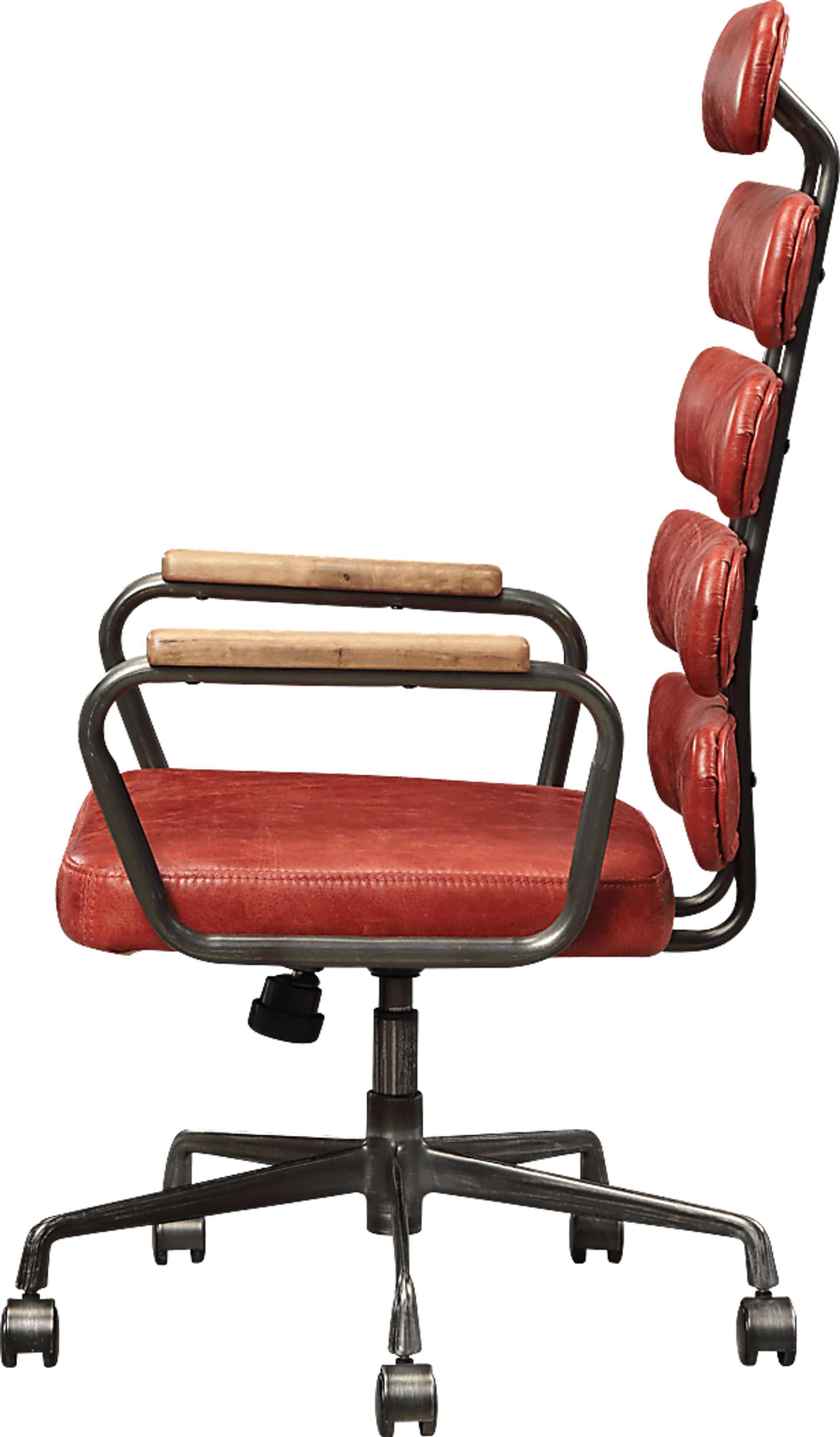 Flatburn Red Swivel Desk Chair - Image 3