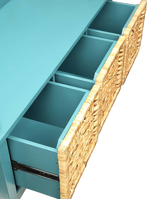 Flavius Blue Storage Bench - Thumbnail - Image 2